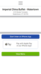 Mobile Screenshot of imperialchinabuffetct.com